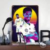 Jude Bellingham Football Player In Retro Style Printed Poster Customized Wall Art Retro Vintage Metal Tin Signs for Room House