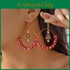 Christmas Gift Earrings With Bell Pendant Alloy For Holiday Festive Wear