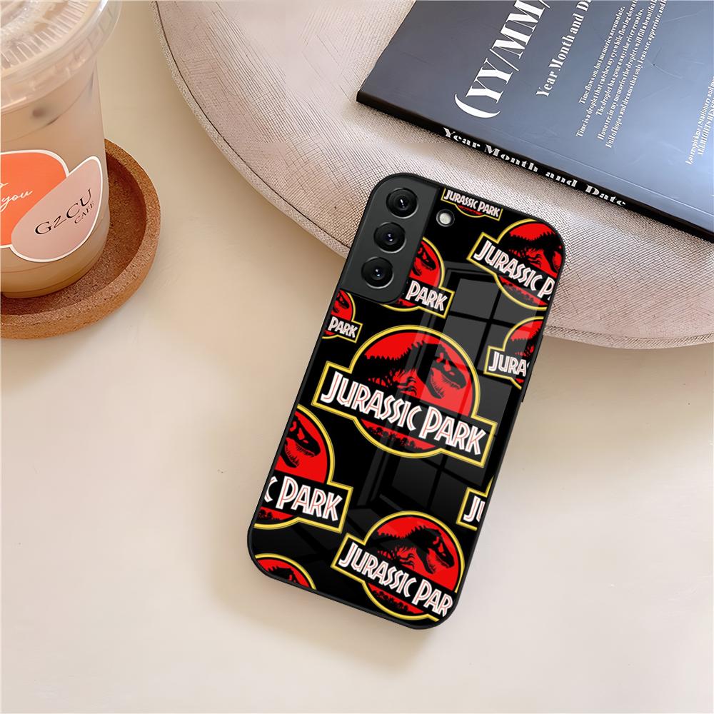 

J-JurassicS ParkS Dinosaur W-World Phone Case Glass For Samsung Galaxy S26 S25 S23 S24 S21 S22 S20 Ultra Fe Plus A15 A14 Cover Galaxy S24 Ultra