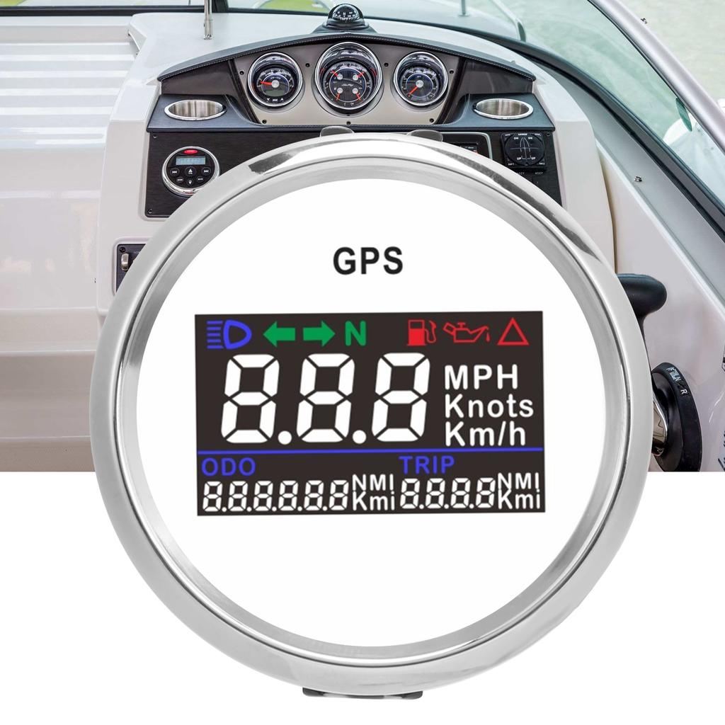 2in GPS Speedometer Digital Adjustable Mileage Counter for 12V 24V Vehicles Car Yachts