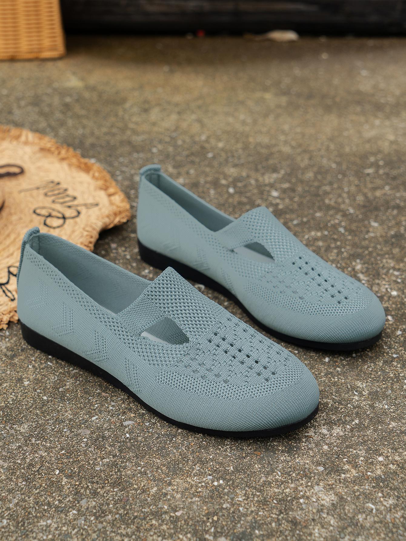 

Женские туфли на плоской подошве, новые весенне-летние сетчатые кроссовки, модные дышащие повседневные женские туфли-лоферы для ходьбы 43 синий