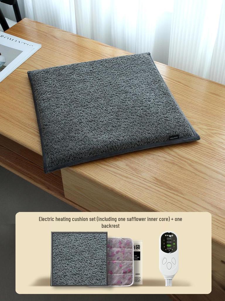 Wormwood Heated Seat Cushion with Moxibustion Therapy - Electric Heating Pad for Office Chairs
