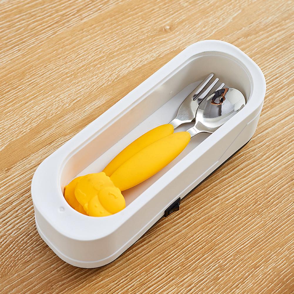 Plastic Glasses Cleaning Machine Ultrasonic Automatic Rings Cleaning Box Portable Electric Simple Operation for Everyday Objects