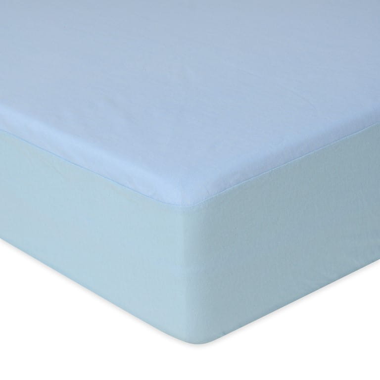 Jersey Fitted Sheet with Elastic 180/190x190/200 Premium Light Blue