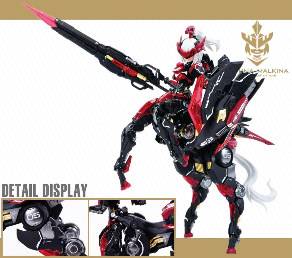 Doyusha NUKE MATRIX CYBER FOREST FANTASY GIRLS 5 SHADOW: YEFUNA.MALKINA 1/12 Scale Pre-Colored Plastic Model Kit, Approximately 190mm Tall