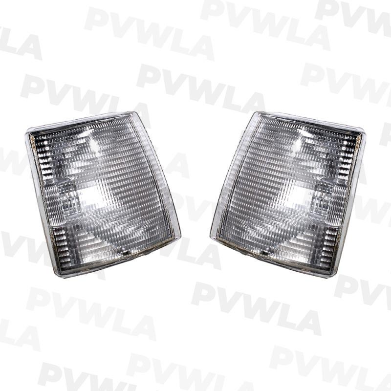 For VW T4 1995 1996 1997 1998 1999 2000 2001 2002 2003 Pair Left & Right Side White Turn Signal Corner Light Without Bulbs