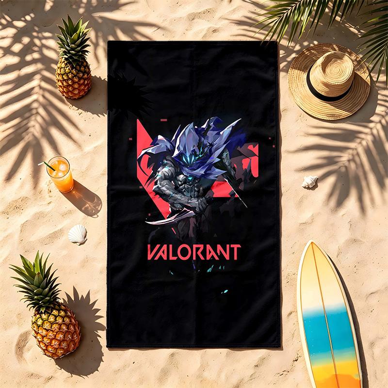 VALORANT (14) Theme Beach Towel Sand Resistant Soft And Comfortable Suitable For The Pool Camping Yoga And Diving A Travel