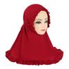 Easy To Wear Girls Instant Hijab Scarf Muslim Hijabs Handmade Flower Amira Lovely Flower Headscarf Turban for 2-6 Years Kids