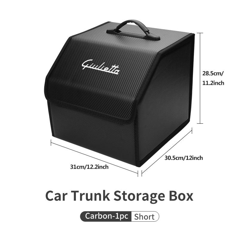 Car Organizer Trunk Storage Box Stowing Tidying Container Bag For Alfa Romeo 159 Giulietta 156 147 Giulia Mito GT Stelvio Spider