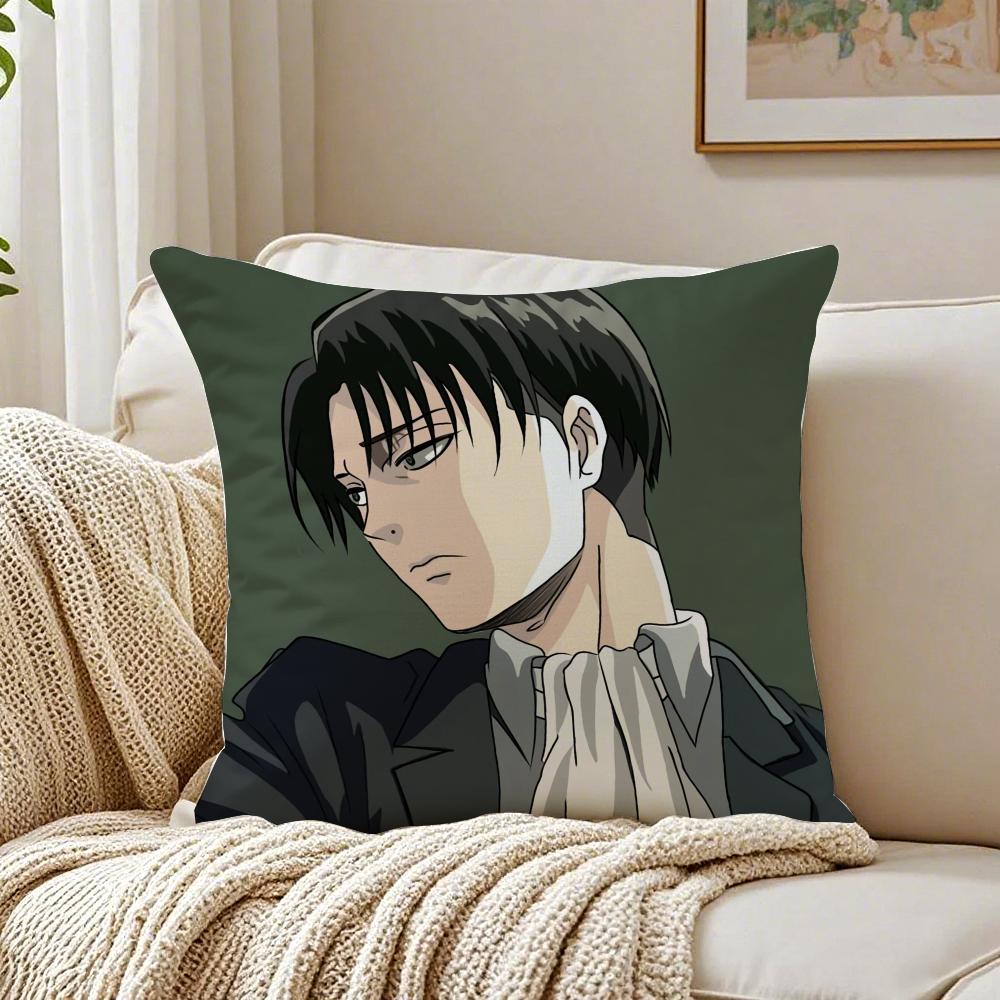 Dark Japanese Anime AAttack On Titan Cushion Cover Pillowcase Antidustmite living Room Sofa Decor Cushion Room