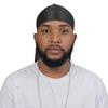 New Satin Leopard Print Pirate Hat - European & American Hip Hop Elastic Head Wrap with Long Tail for Men