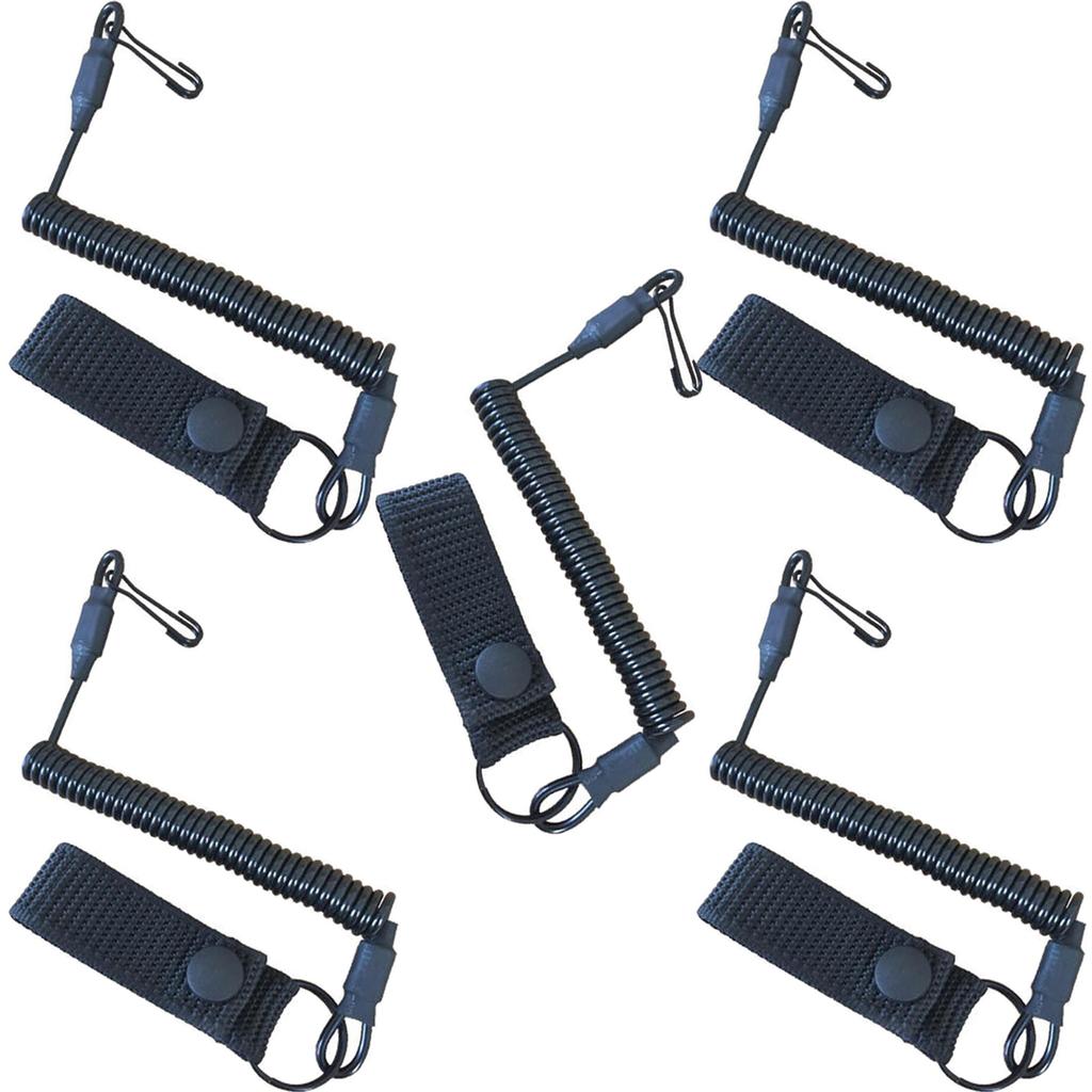 Tactical Retractable Spring Elastic Rope Anti-lost Elastic Lanyard Strap Phone Keychain Portable Fishing Lanyards Outdoor Tool