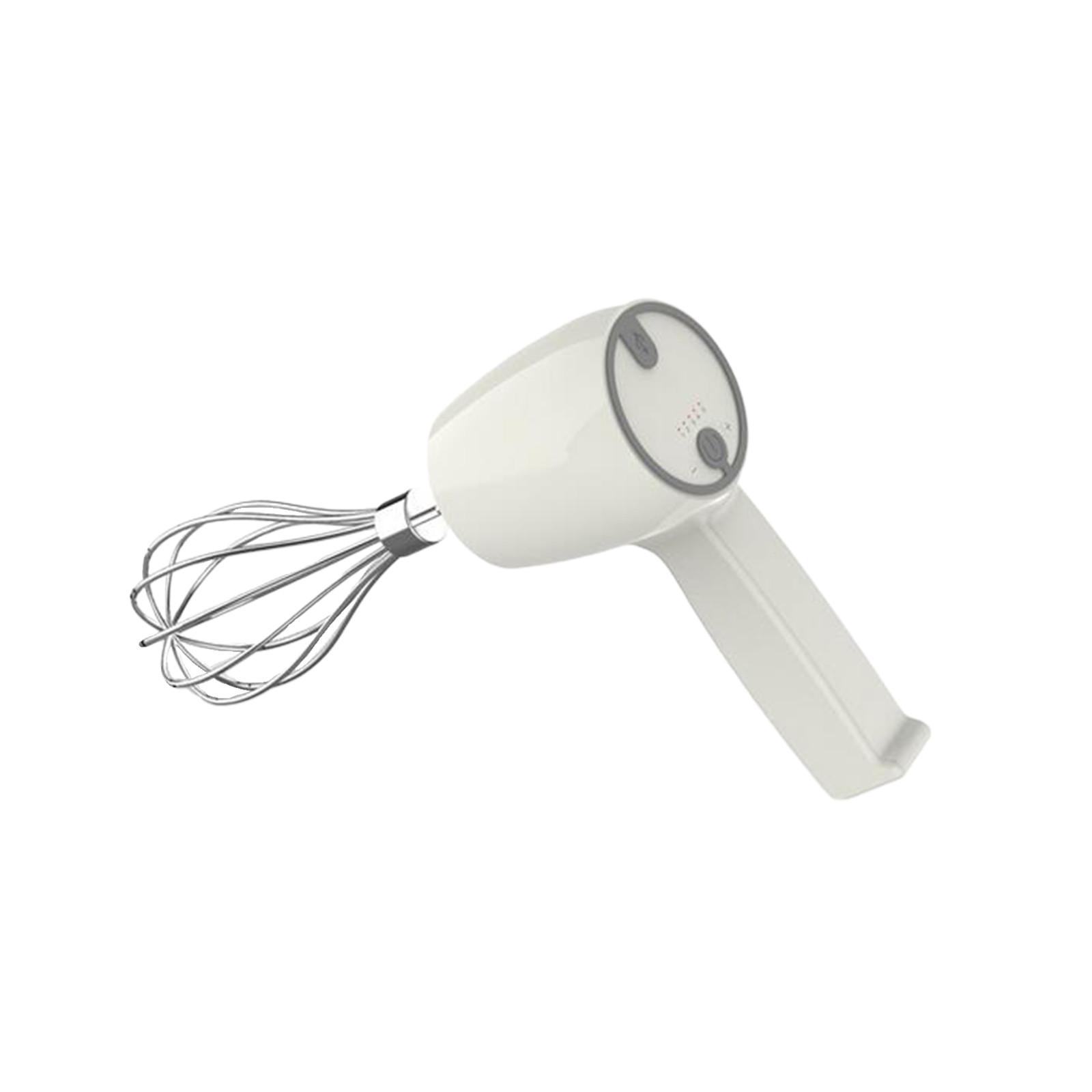 

Wireless Electric Whisk Hand-held Rechargeable Baking Tool Automatic Mixer белый