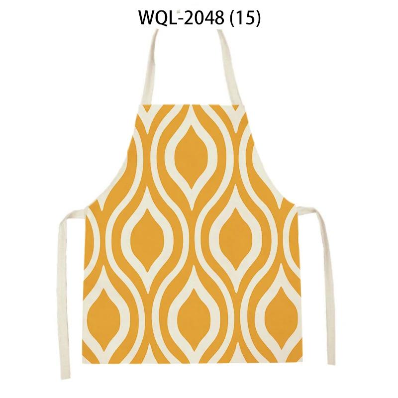 Adult Kids Geometry Stripes Arrow Pattern Kitchen Sleeveless Aprons Women Men Cleaning Apron Home Cooking Pinafores