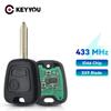 KEYYOU Remote Control Car Key 433MHz ID46 Chip For Citroen Saxo Picasso Xsara Berlingo SX9 Blade 2 Buttons Key Fob Accessory