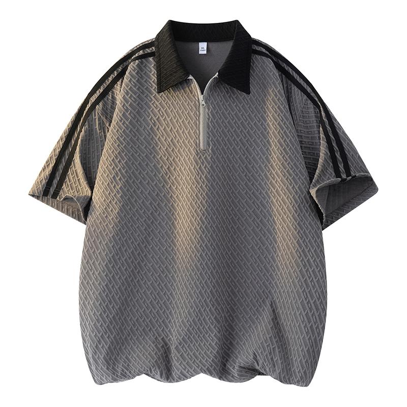 Summer Men's Short Sleeve T-Shirts Versatile Short Sleeve T-Shirts Men's Polo Shirts