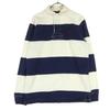 One Point Logo Long Sleeve Lager Shirt S Navy Men's Used