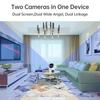 4K PTZ IP Camera 5G Wifi Surveillance Camera Dual Lens Dual Screen Home Auto Tracking CCTV Camera Security Baby Monitor