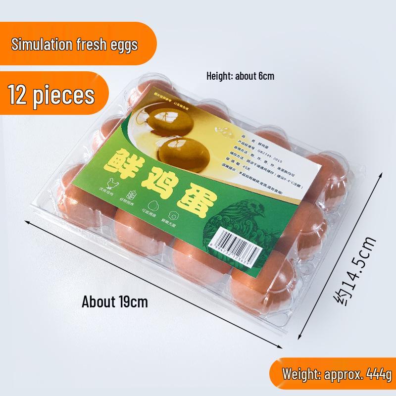 Children's Creative Play Wooden Fake Eggs - Educational Toy & Prank Prop