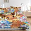 3pcs Eevee, Pokémon Bedding Set: Perfect for Bedroom or Guest Room. Soft and Comfortable with No Core Included Yy251031018
