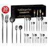 Stainless Steel 30-Piece Tableware Steak Knife, Fork and Spoon 5 Main Pieces Tableware Suit