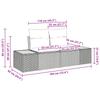 Garden Sofa Set with Storage 9 pcs Black Poly Rattan