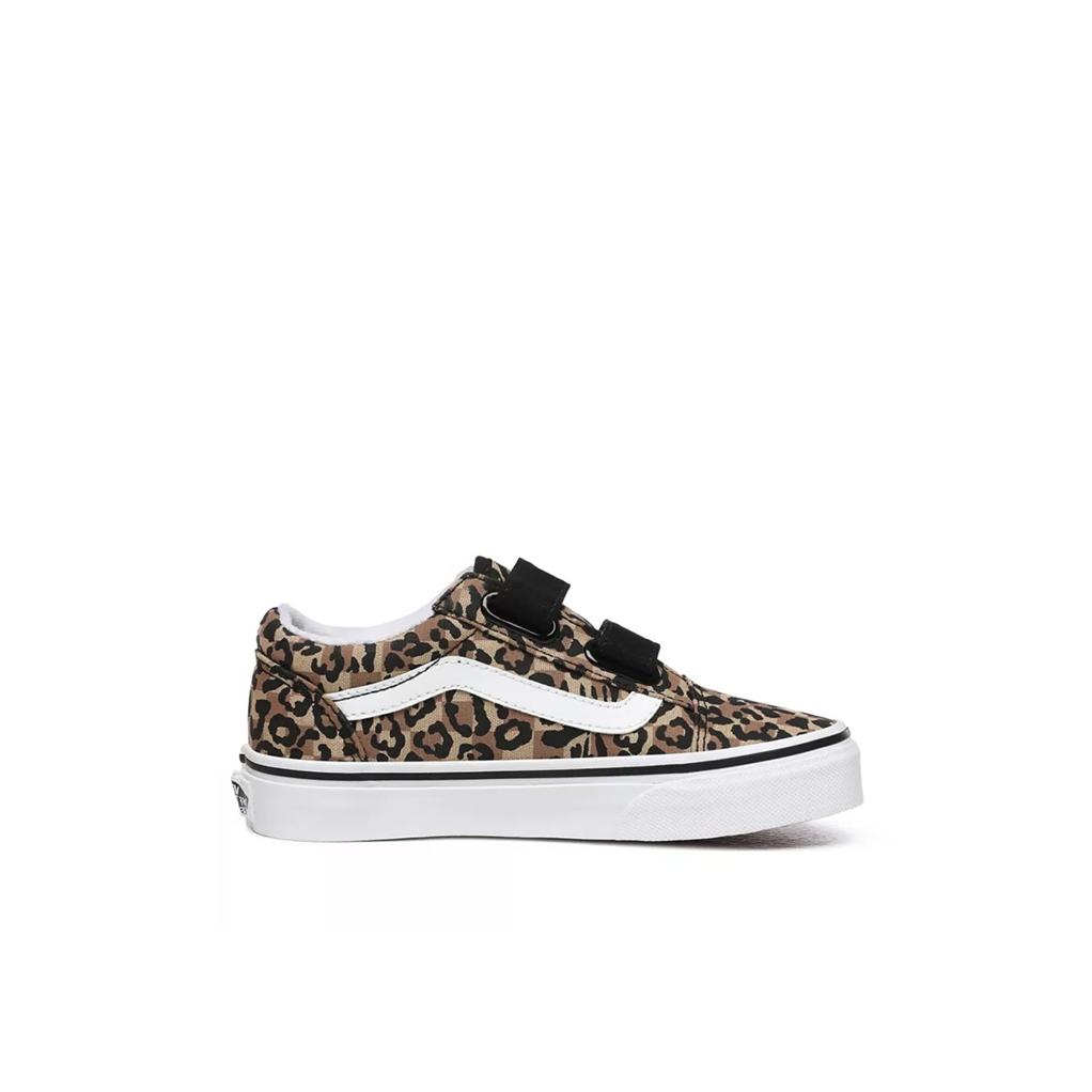 Vans Old Skool V Low Top Kinder Skateschuhe Leopardenmuster Kinder Sneaker VN0A4BUVWKA