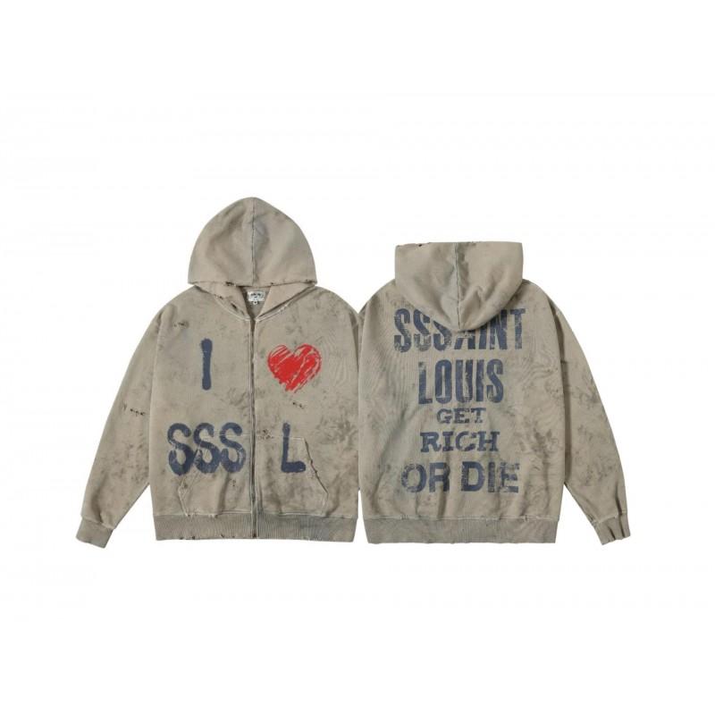 Oversized Vintage Washed Hooded Sweatshirt Men Women Teens Streetwear Loose Fit Cotton Pullover Fall 2025