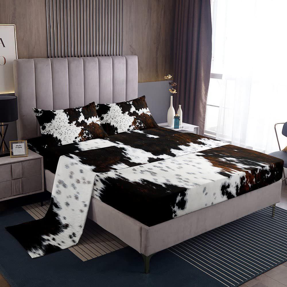 Color Rainbow Cloud Pattern Bed Hat Four-Piece Bedding Set Bedroom Dormitory Bedding Decoration