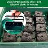 4 Cell Upgraded Soil Block Maker with Comfortable Handle Handheld Soil Blocking Tool for  Starting Gardening