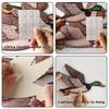 Creative Country Style Greenhead Duck Wall Art Exquisite Wooden Wall Decoration Plate Sweet Decoration Crafts Office