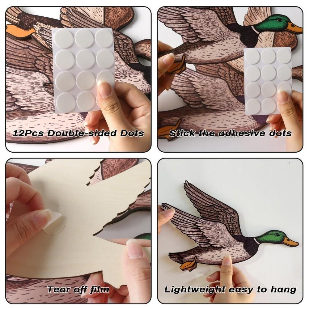 Creative Country Style Greenhead Duck Wall Art Exquisite Wooden Wall Decoration Plate Sweet Decoration Crafts Office