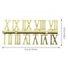 ibasenice Clock Parts, Numbers, Set of 6, Arabic Numerals, Roman Numerals, Plastic, Wall Clock Dial Replacement, Repair, DIY Parts