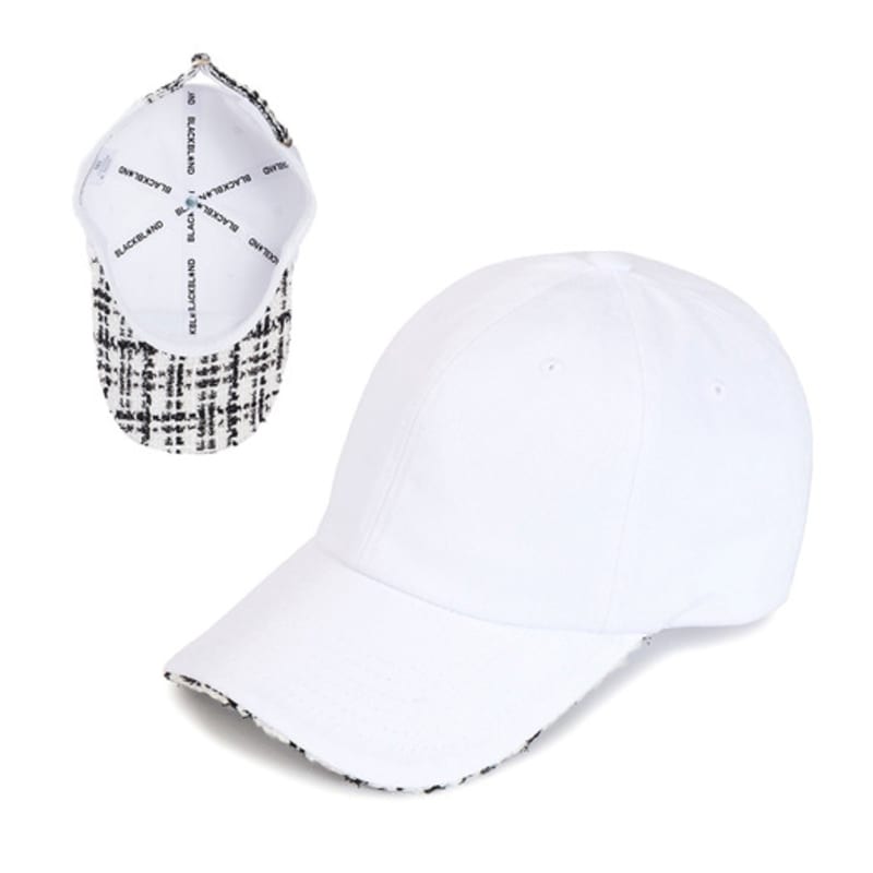 

BLACKBLOND BBD Tweed Cap (White) FREE