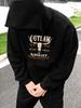 Unisex Hoodie, Halloween Party, Outlaw Whiskey Skull Graphic, Pullover Sweatshirt, Streetwear Casual Style, Autumn Winter Outdoor Wear, Long Sleeve Wi