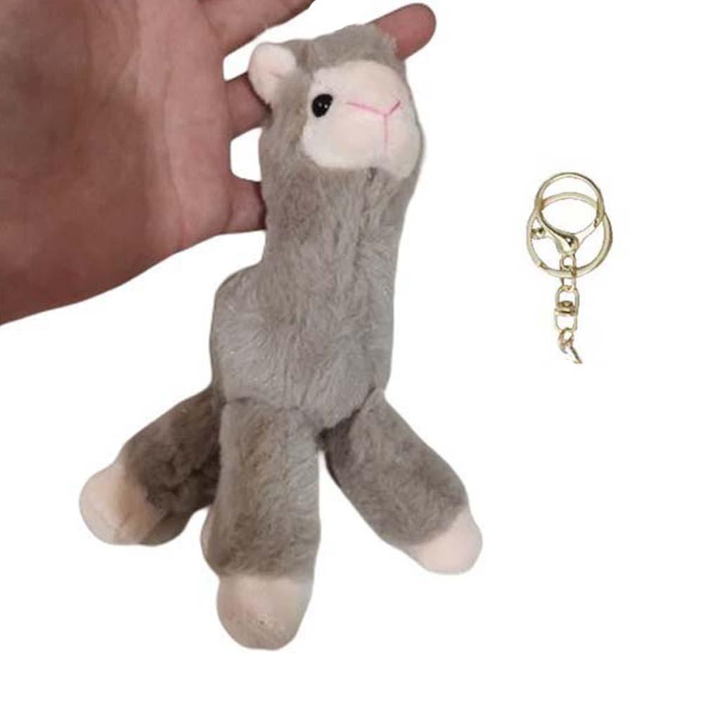 Handmade Backpack Accessory Sheep Key Ring Alpaca Keychain Animal Keyring Stuffed Toy Keychain