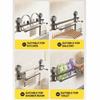 Wall-Mounted Towel Holder Suction Cup Style Storage Shelf Towel Storage Rack  Bathroom