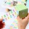 Aesthetic Stationery Pull-Out Label Stickers Back Full Adhesive Sticky Notes  School Office