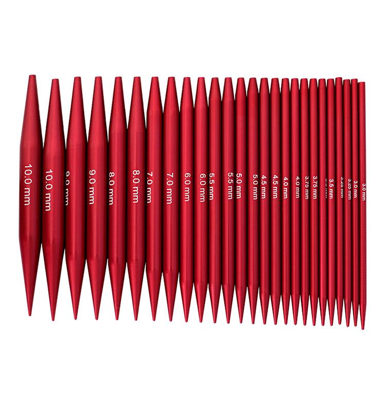 Knitting Tools: Reusable Anodized Aluminum U-Shaped Circular Sweater and Detachable Needles