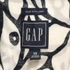 Gap Linen Blend Leaf Pattern Short Sleeve Open Collar Shirt XS White Men's Used