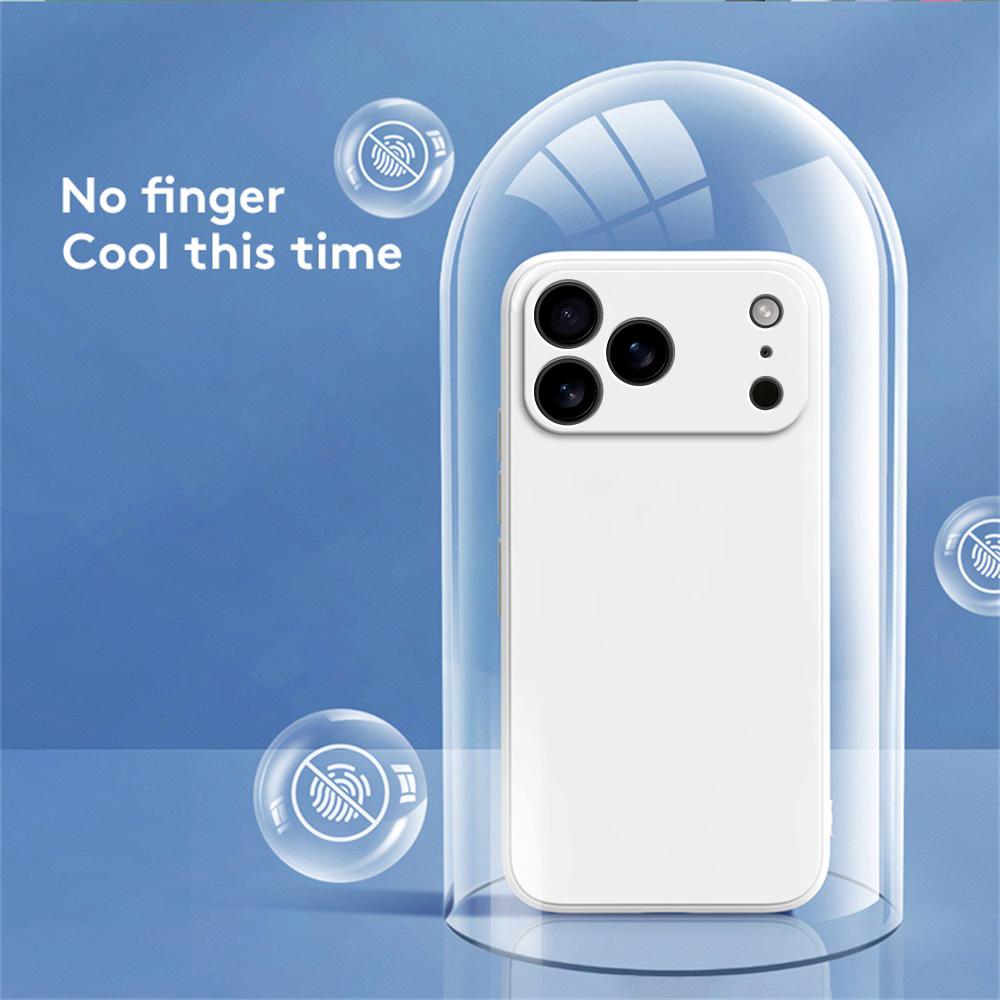 Liquid Silicone Original Phone Case for iPhone 17 Pro Max Air 17Pro 17Max 5G Straight Edge Lens Protection Soft Basic Back Cover