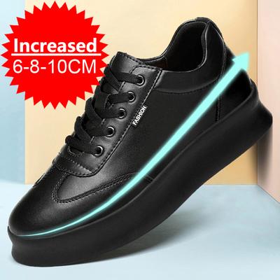 Fashion New White Men Casual Sneakers Outdoor Platform Runing Shoes Breathable Men Sport Shoes Light Walking Shoes 10cm Increasing Shoes