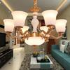 Bell Shape Vintage Frosted & Clear Glass Lamp Shade