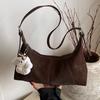 2025 New Fashion Korean Version Retro Solid Color Versatile Shoulder Bag Casual Women's Bag Commuter Messenger Bag