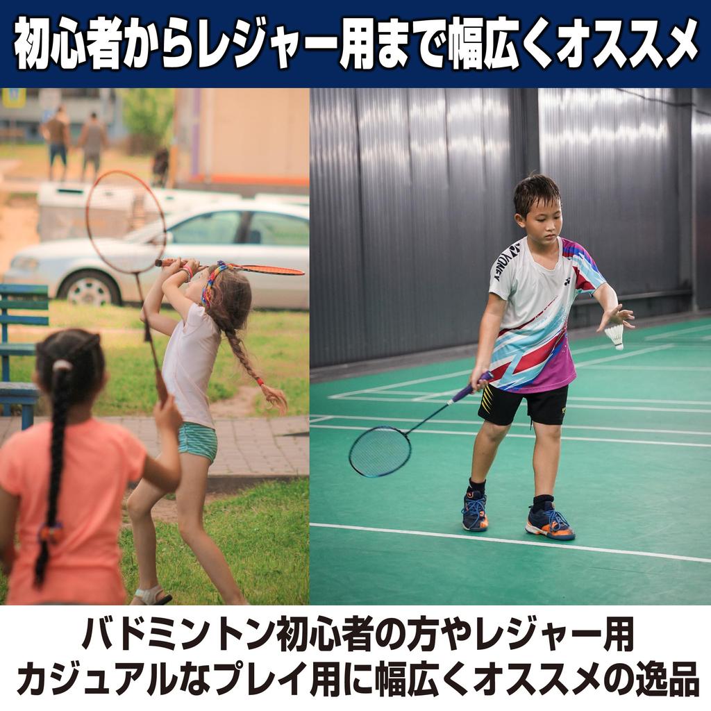 Felimoa Badminton Lightweight Durable and Set of 24 Shuttlecocks, Nylon, Long-Lasting,