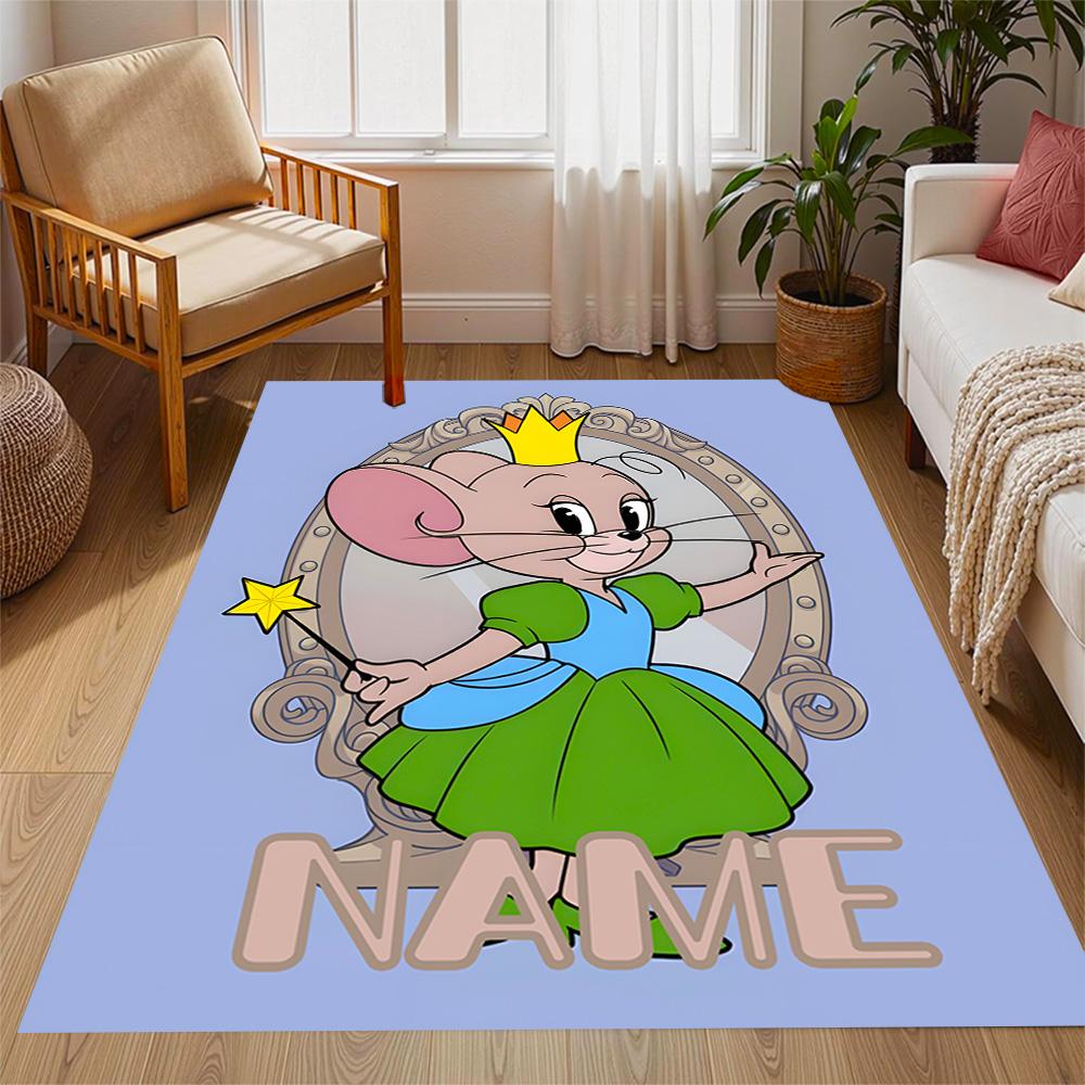 Looney Wild Fierce Taz Personalized Name Floor Rug Office Rug Suitable for Decorate Room Kitchen Outdoor Hallway Anti-slip Rug Office Home Decor