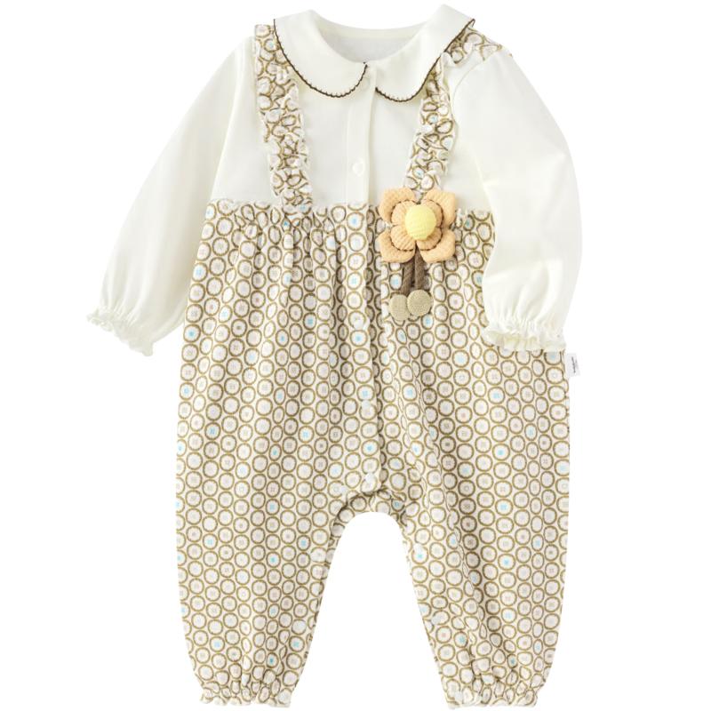 Balabala Baby Long-Sleeve Open-Crotch Romper 90