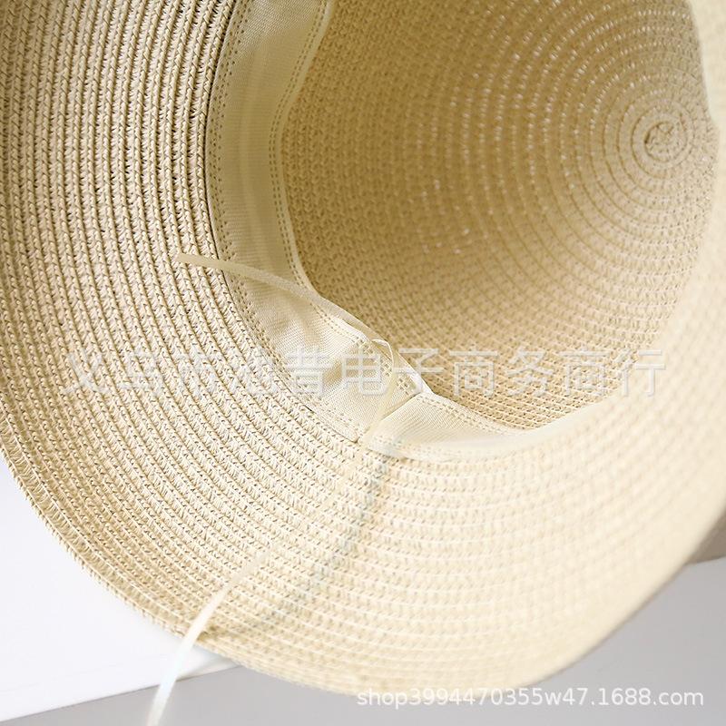 New Straw Hat Women's Sunshade Sunscreen Hat Summer Lampshade Hat Outdoor Fashion Versatile Sun Hat