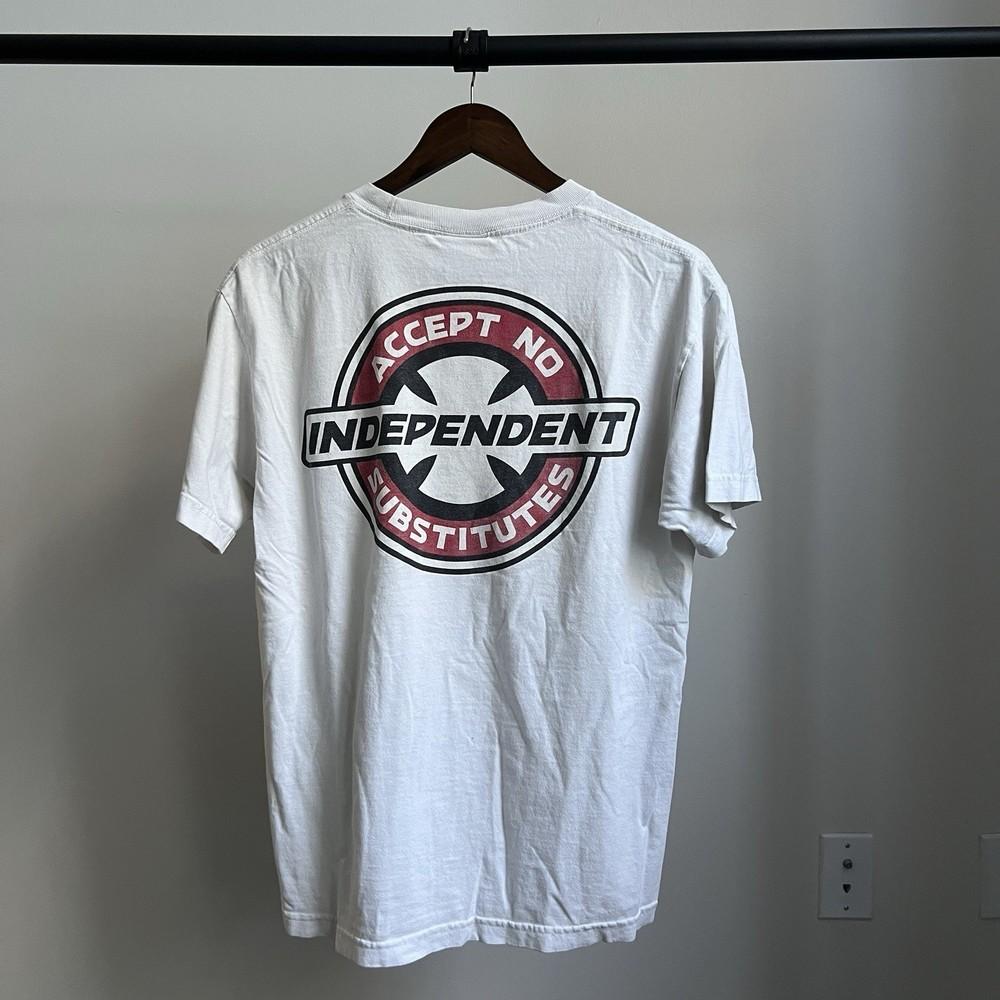

Vintage 90s Skate Graphic Tee Indie Style White Men’s Size Unisex T-Shirt M