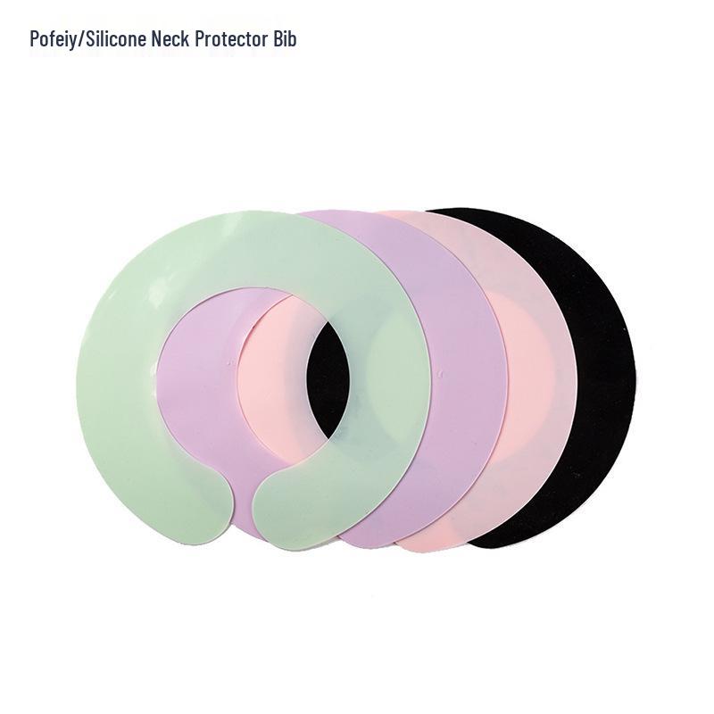Silicone Neck Protector Bib: Waterproof Haircut & Dye Shawl, Anti-Shedding Silicone Pad for Hairdressing